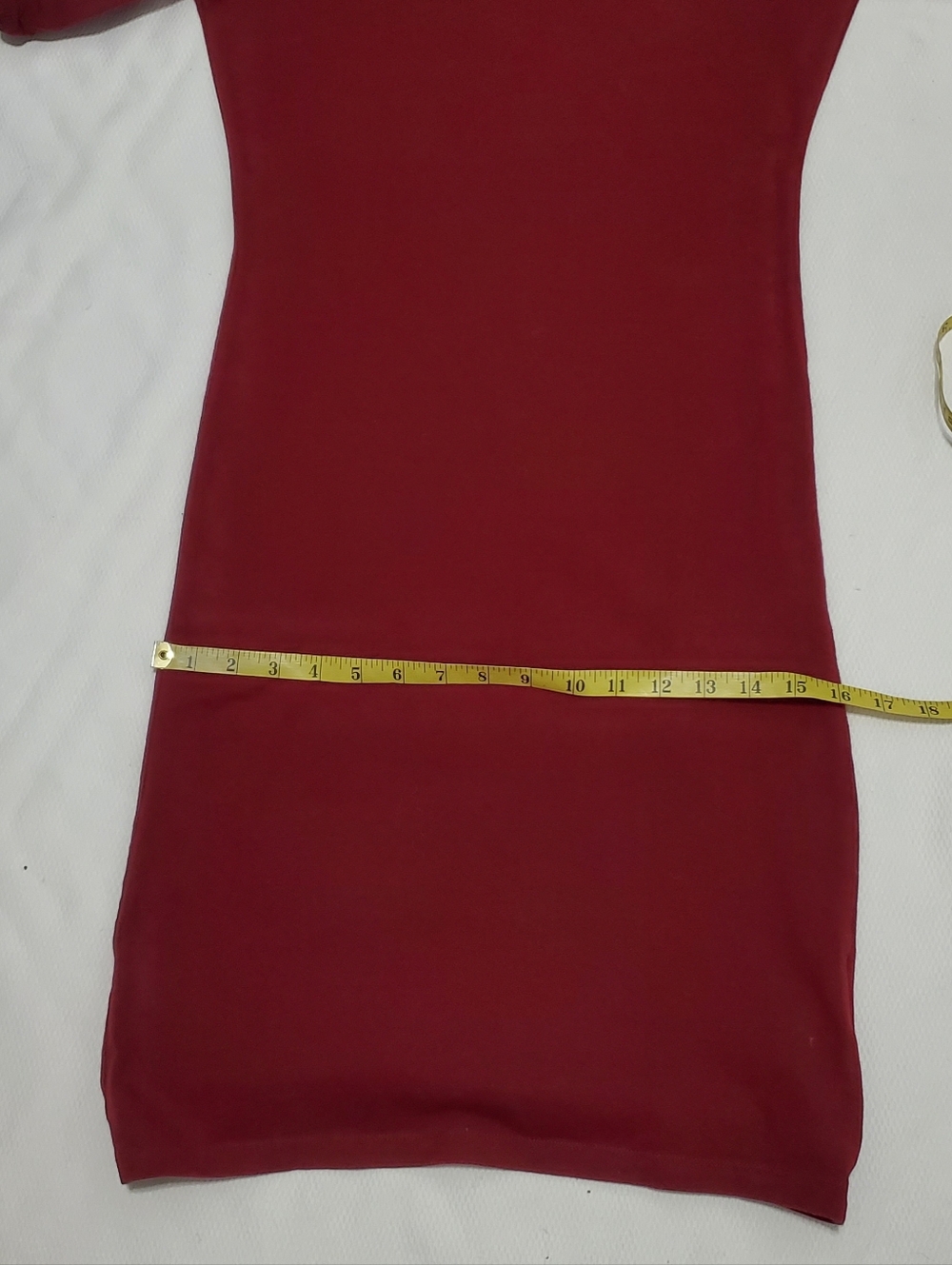 Adidas 3 Stripes Burgundy Collegiate Cotton Jersey Dress Womens Medium - Picture 8 of 10